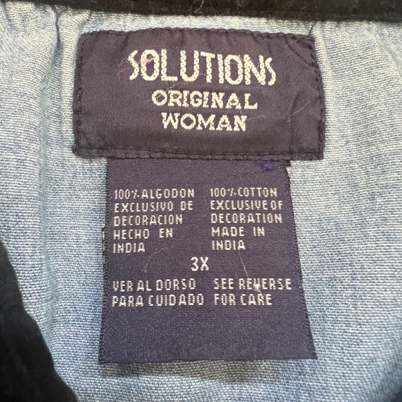 Vintage Solutions Original Teddy Bear Christmas Button Up Denim Shirt - Picture 6 of 7